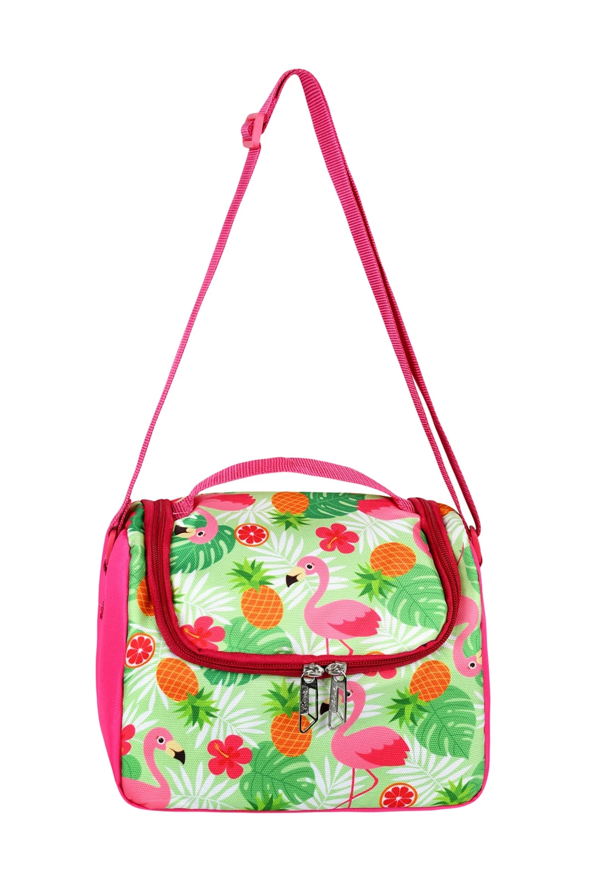 Bagacar Cakard Kız Flamingo Model Kalemlikli Beslenmeli Set Sırt Çantası