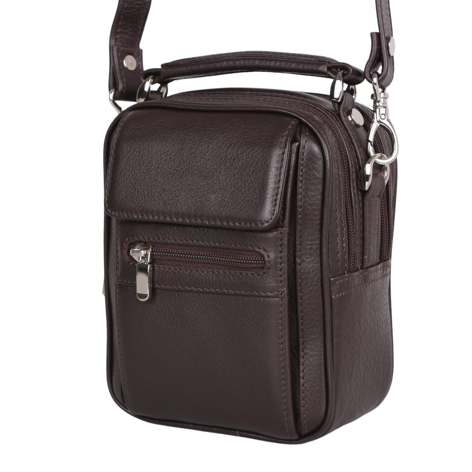 Legend Leather 4586 Kahve Hakiki Deri Erkek Portföy El Ve Omuz Çantası