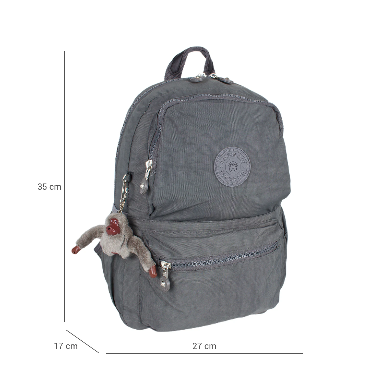 Kenyon 8831 Unisex Klinkır Kumaş Sırt Çantası Gri