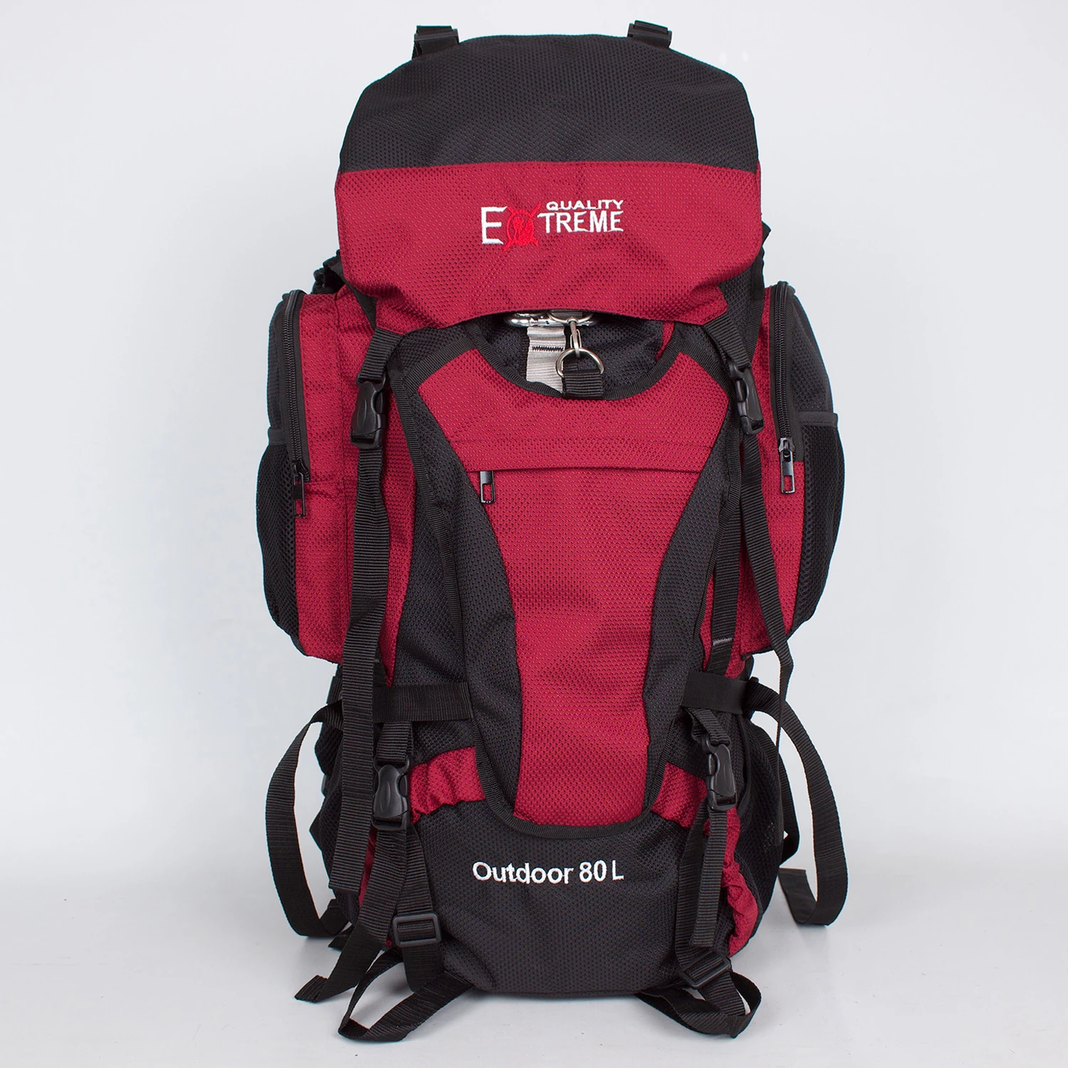 Bagacar 80 Litre Kırmızı Profesyonel Dağcı Sırt Çantası