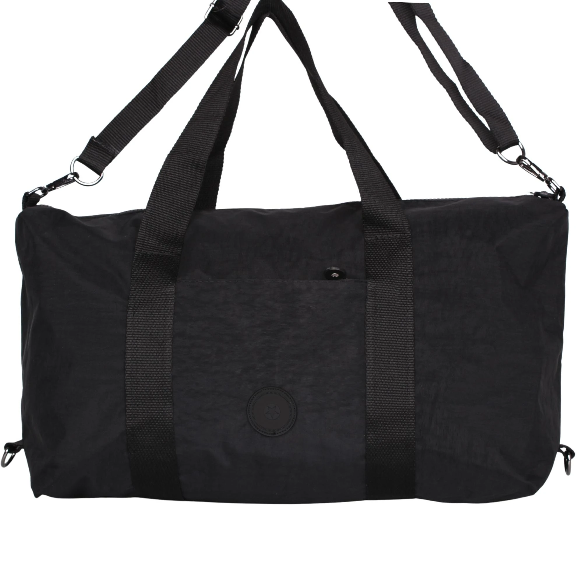 Bagacar UR6021 Siyah Klinkır Kumaş Plaj Spor ve Seyahat Çantası