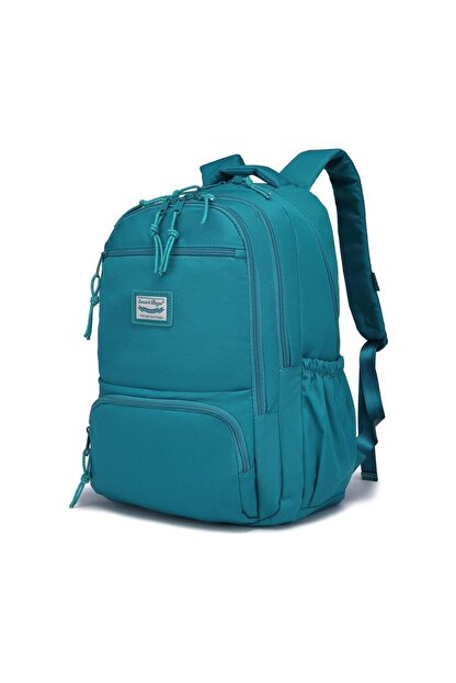 Bagacar Smart Bag 3196 Okul ve Günlük Laptop Bölmeli Sırt Çantası Petrol
