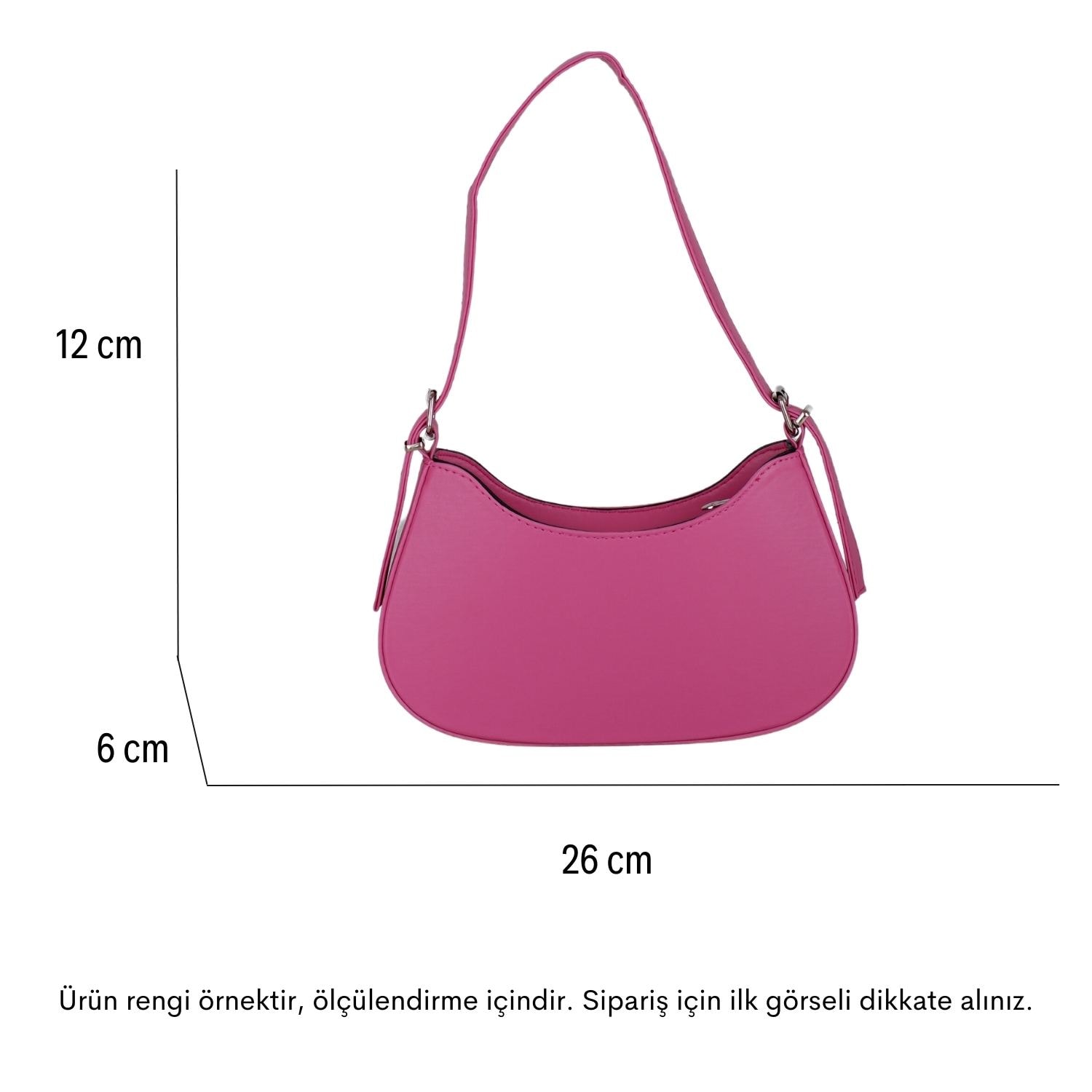 Bagacar Çapraz Ayarlanabilir Askılı Fermuarlı Şık  El Kol Ve Omuz Çantası Taba