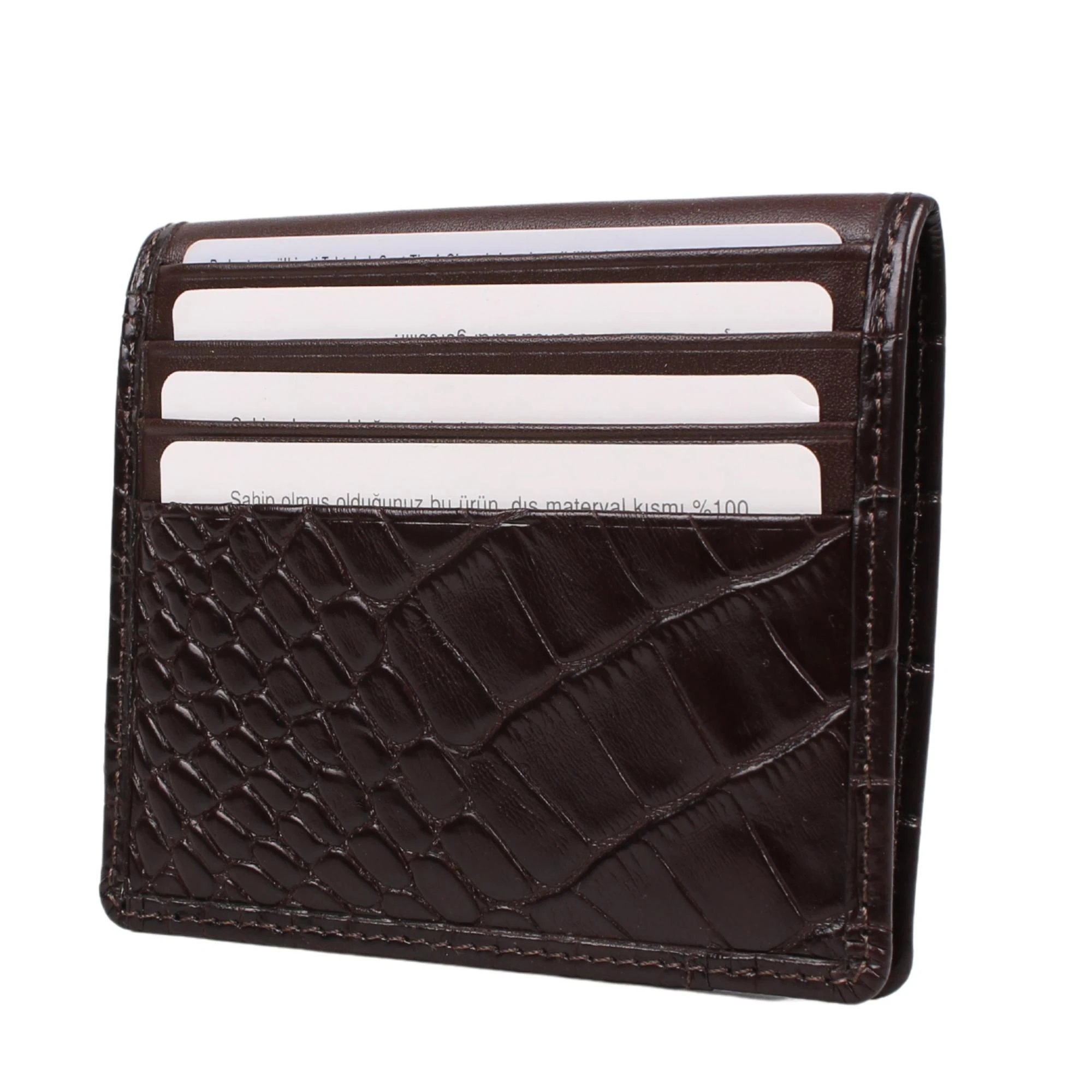 Legend Leather 762 Iguana Kahve Erkek Hakiki Deri Para Bölmeli Kartlık