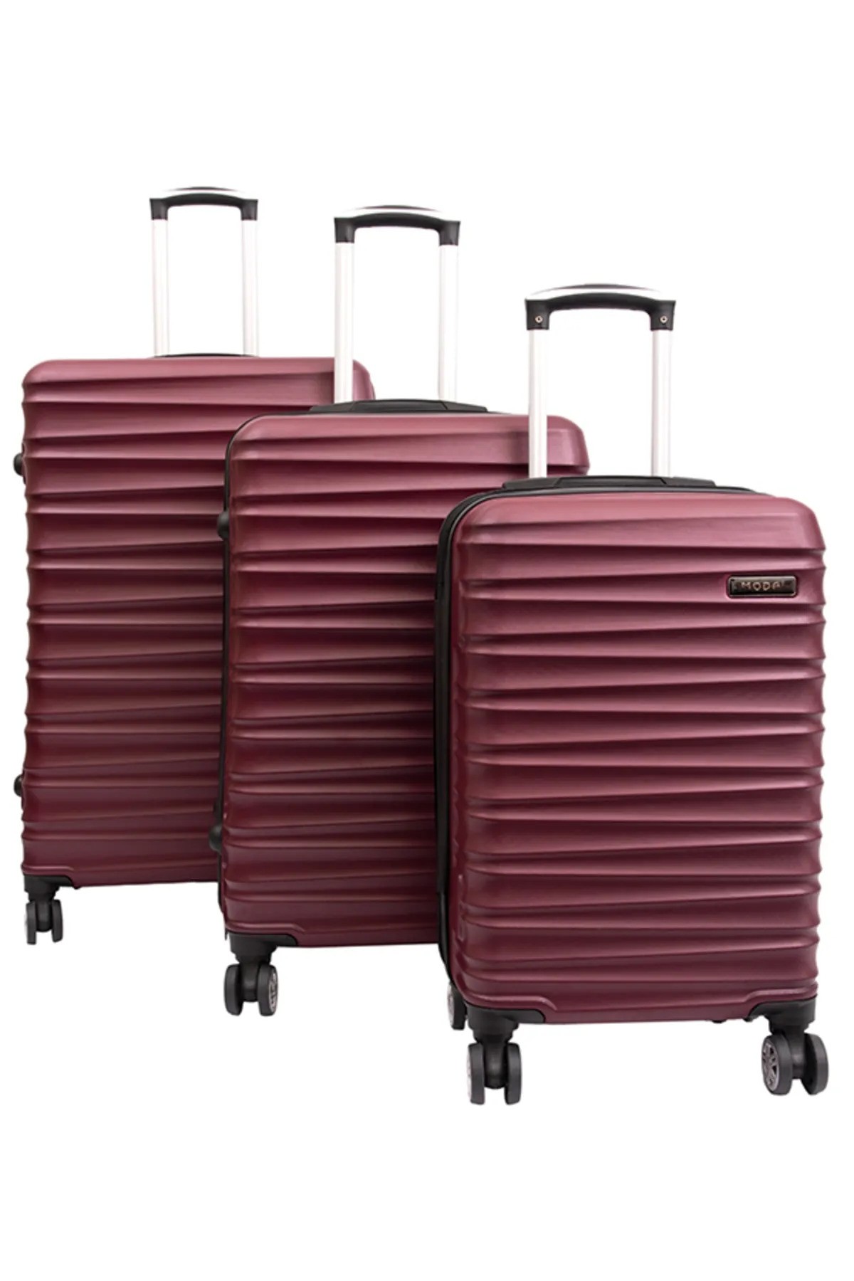 Moda Mv-05 Bordo Abs Plastik Valiz Seti