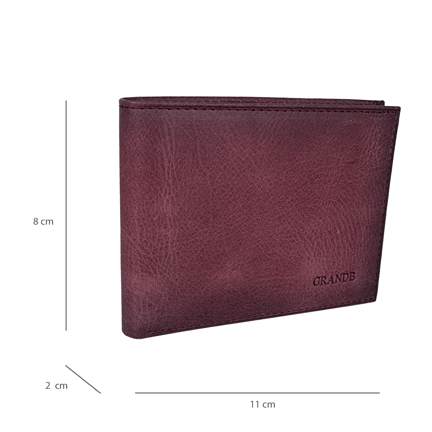 Bagacar 1738 Hakiki Deri Erkek Cüzdanı Bordo