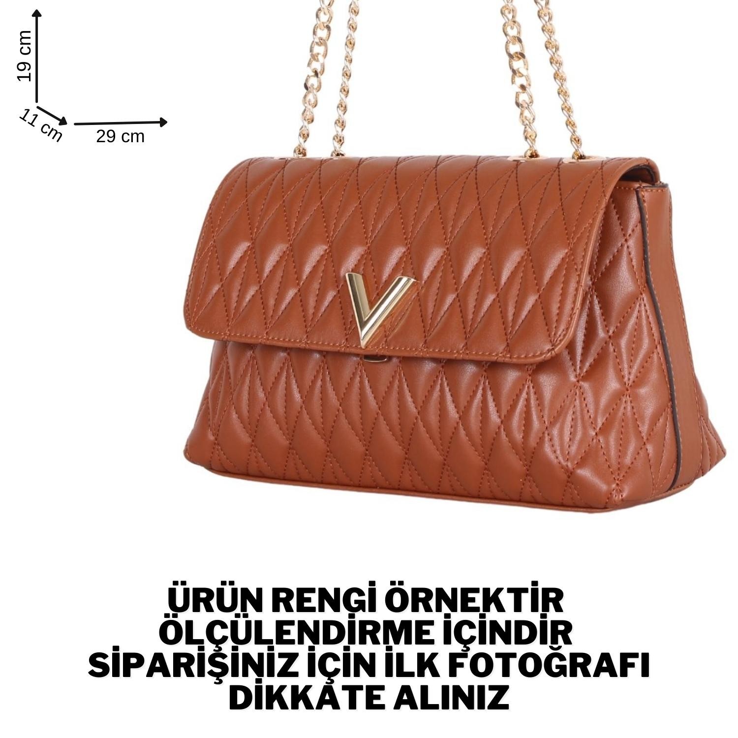 Bagacar MT1378 Açık Vizon Bayan Kapitone Çapraz Omuz Çantası
