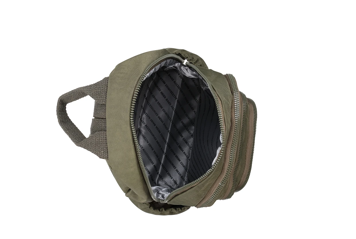 Bagacar Kaliteli Klınkır Hafif Su Geçirmez Kumaş Sırt Çantası Haki