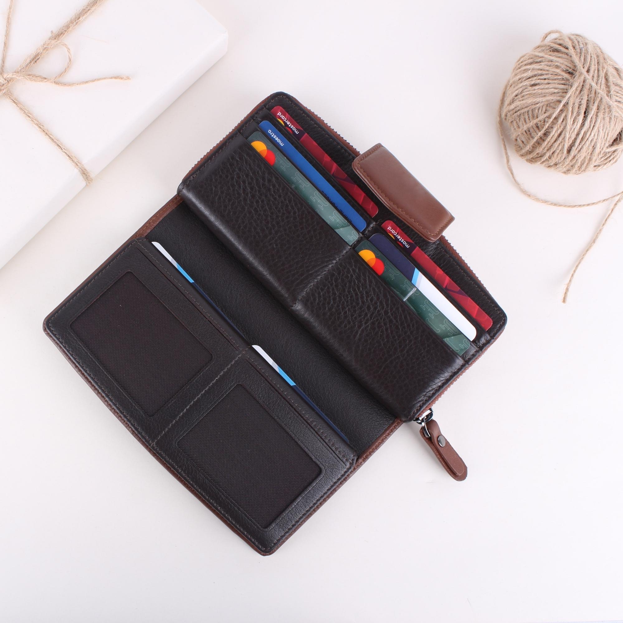 Legend Leather 2714 Bayan Hakiki Deri Cüzdan Taba