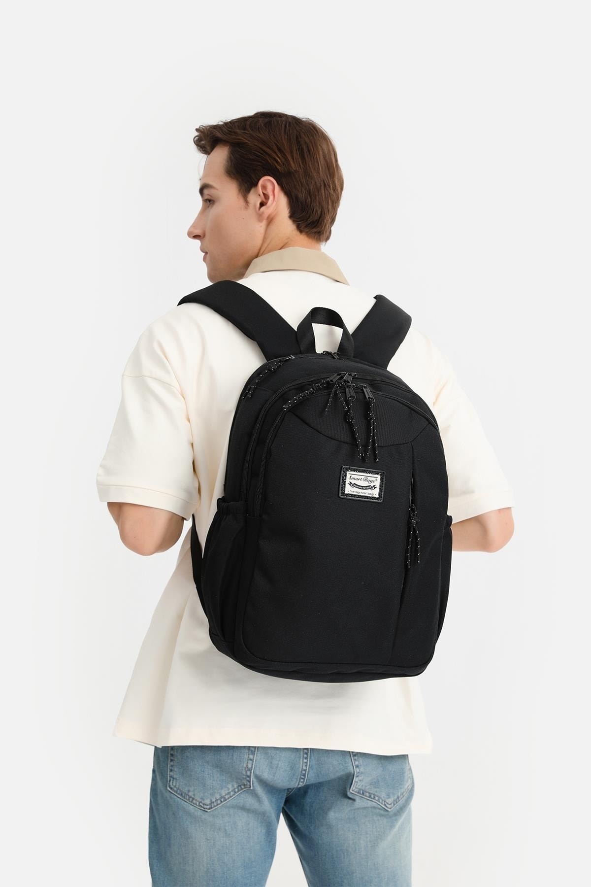Bagacar Smart Bag 3200 Okul ve Günlük Laptop Bölmeli Sırt Çantası Siyah