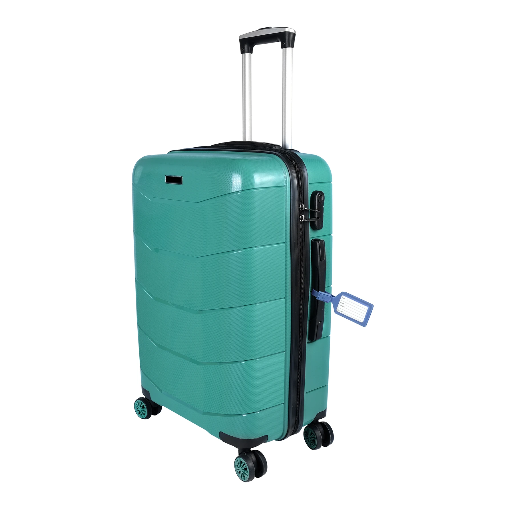 Bagacar Ultra Hafif Kırılmaz Silikon Orta Boy Valiz Yeşil+ETİKET HEDİYELİ!