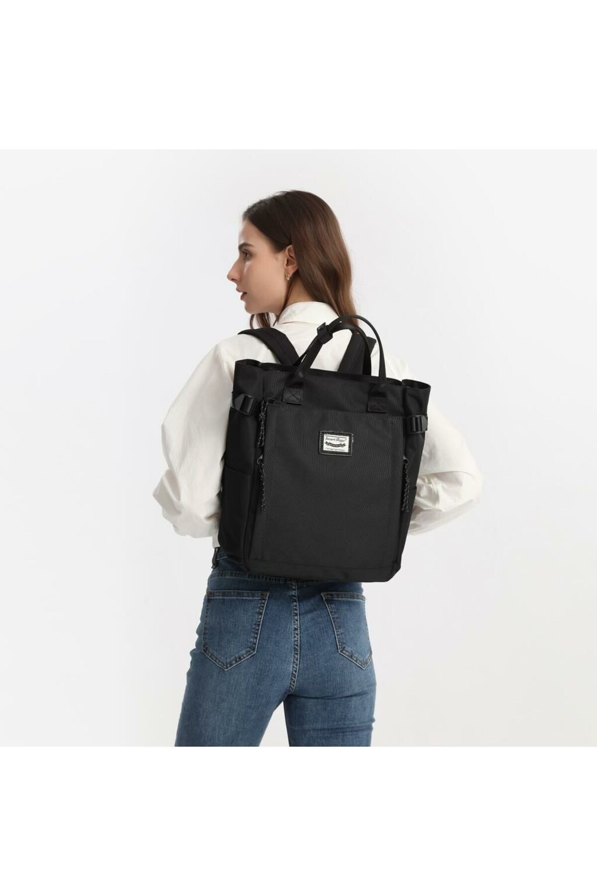 Bagacar Smart Bag 3194 Okul ve Günlük Laptop Bölmeli Sırt Çantası Vizon