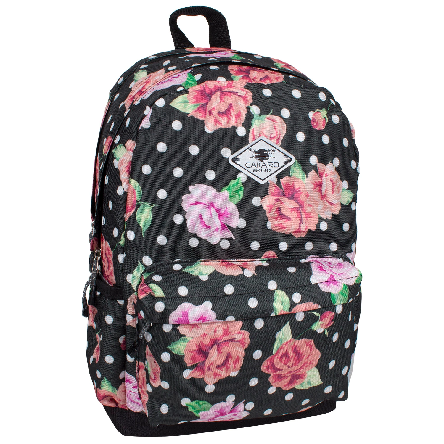 Bagacar Cakard 20105 Kız Okul Sırt Çantası Antrasit Çiçekli