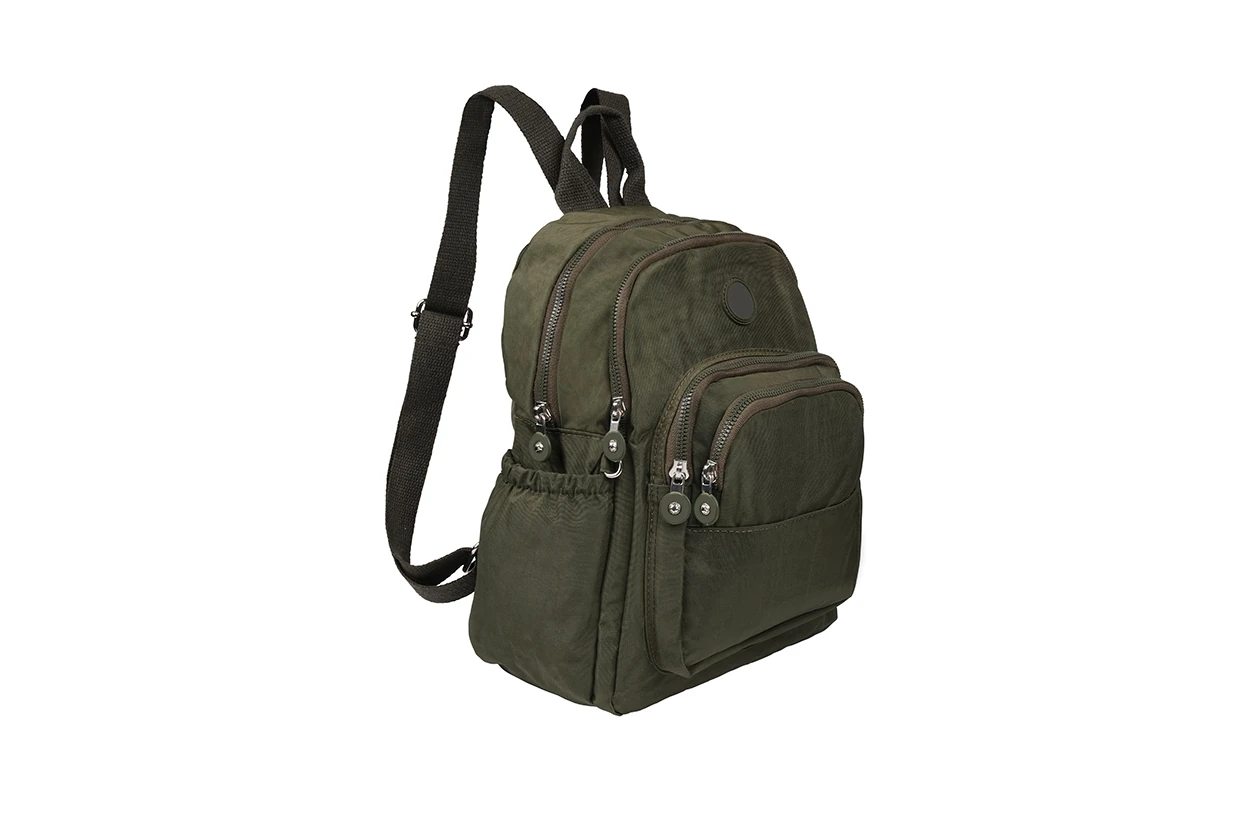 Bagacar Kaliteli Klınkır Hafif Su Geçirmez Kumaş Sırt Çantası Haki