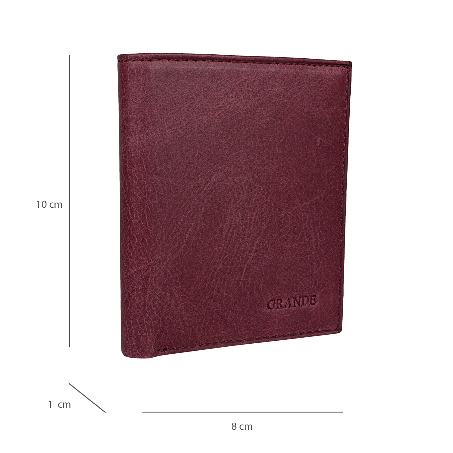 Bagacar 1720 Hakiki Deri Erkek Cüzdanı Bordo