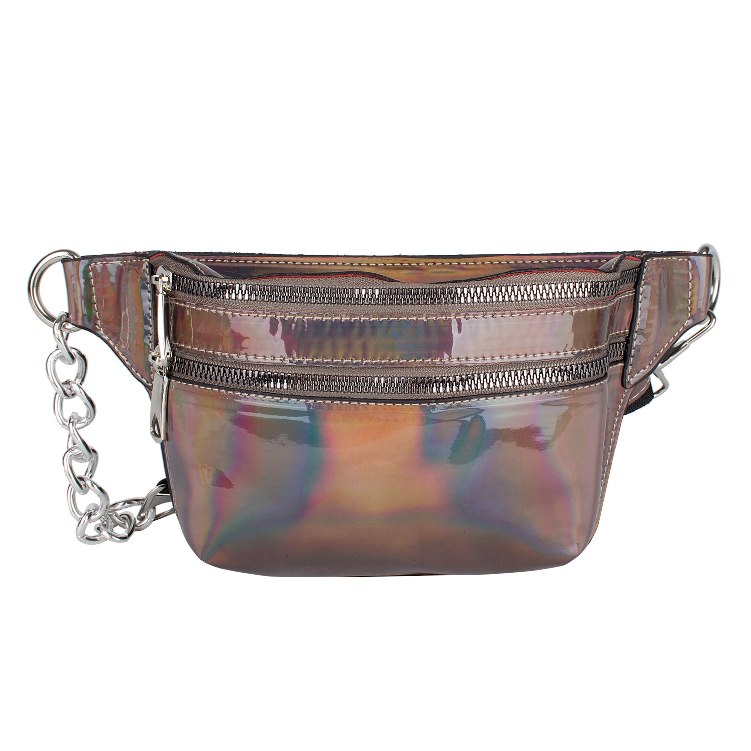 Bagacar Fashion Tulum Gögüs Bel Çantası Parlak Bronz