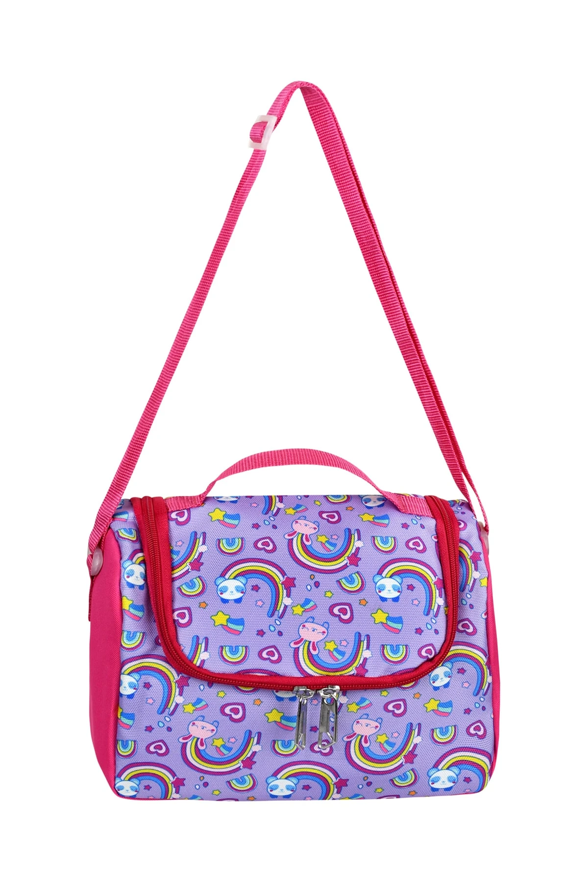 Bagacar Cakard Kız Panda Model Kalemlikli Beslenmeli Set Sırt Çantası