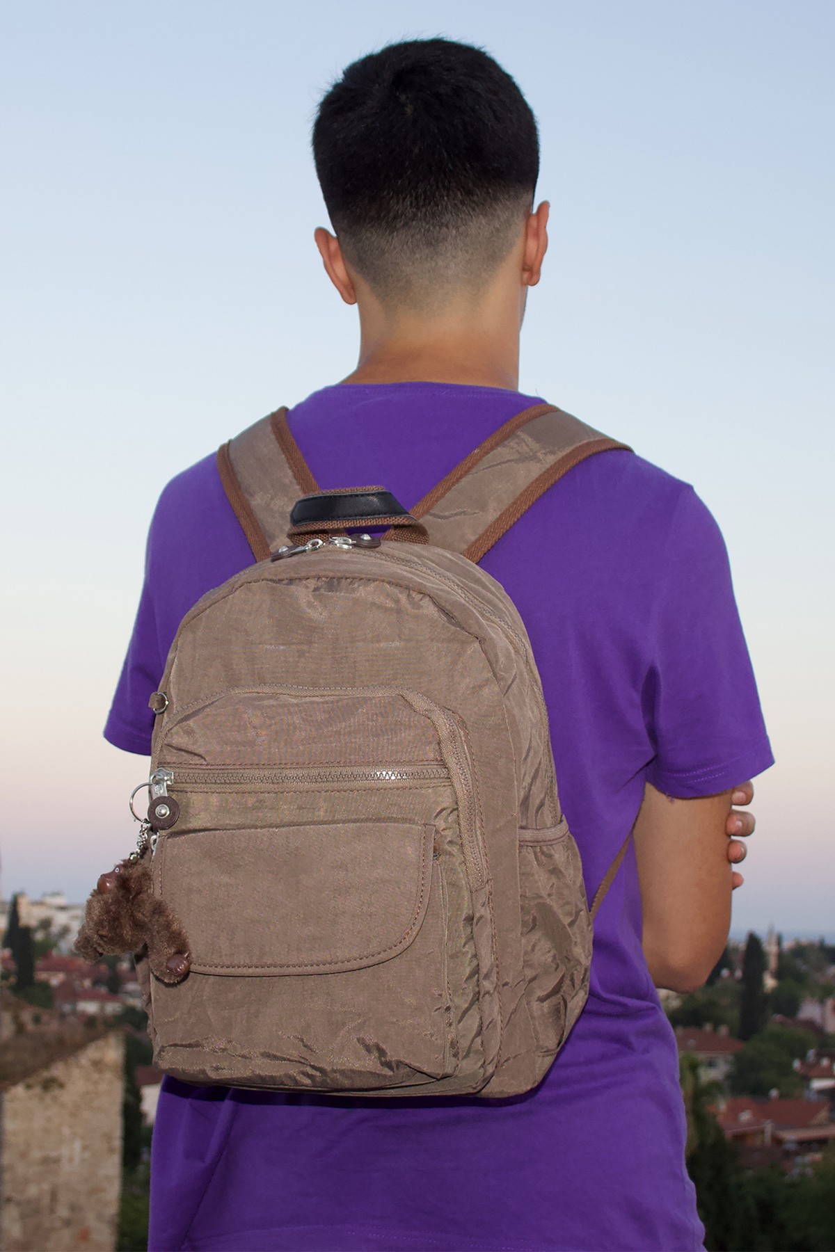Kenyon 8803 Unisex Klinkır Kumaş Sırt Çantası Kahve