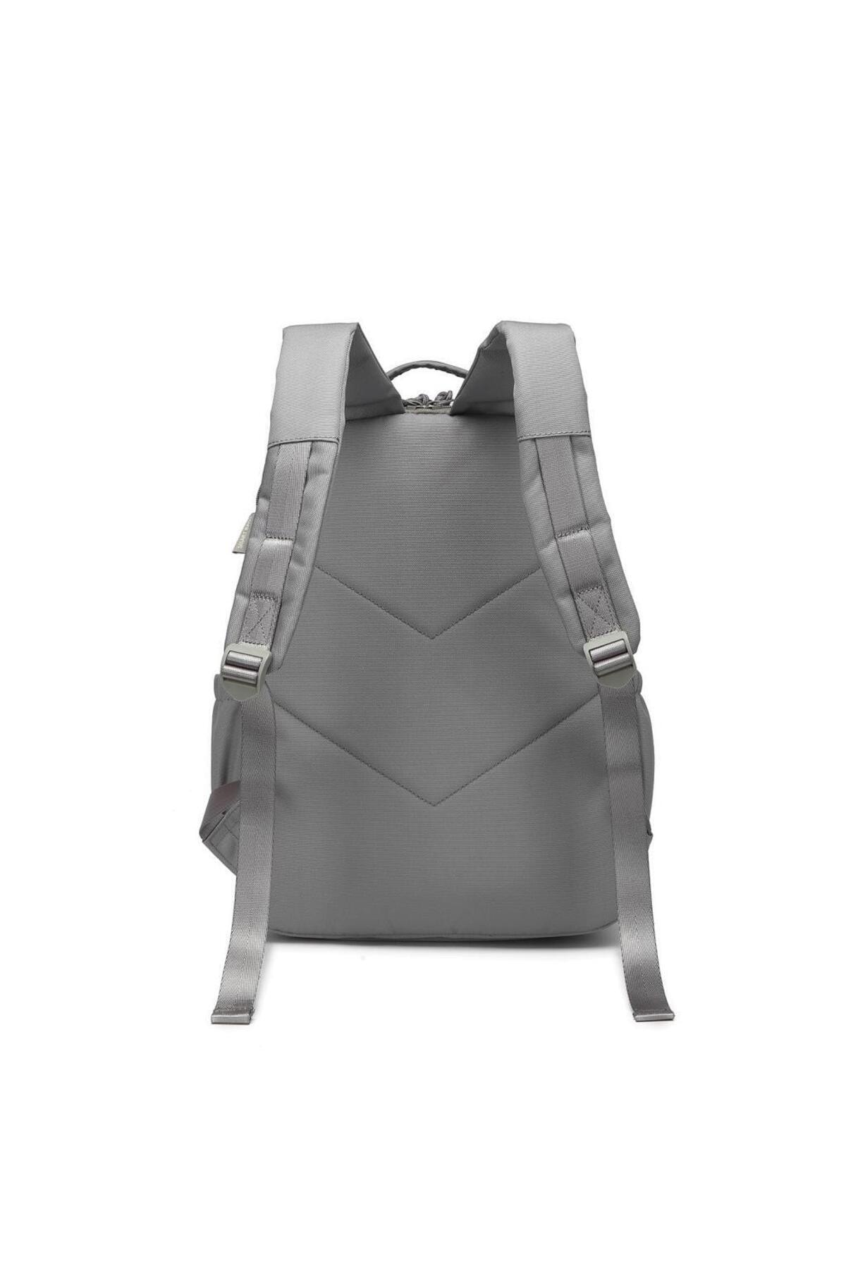 Bagacar Smart Bag 3198 Okul ve Günlük Laptop Bölmeli Sırt Çantası Vizon
