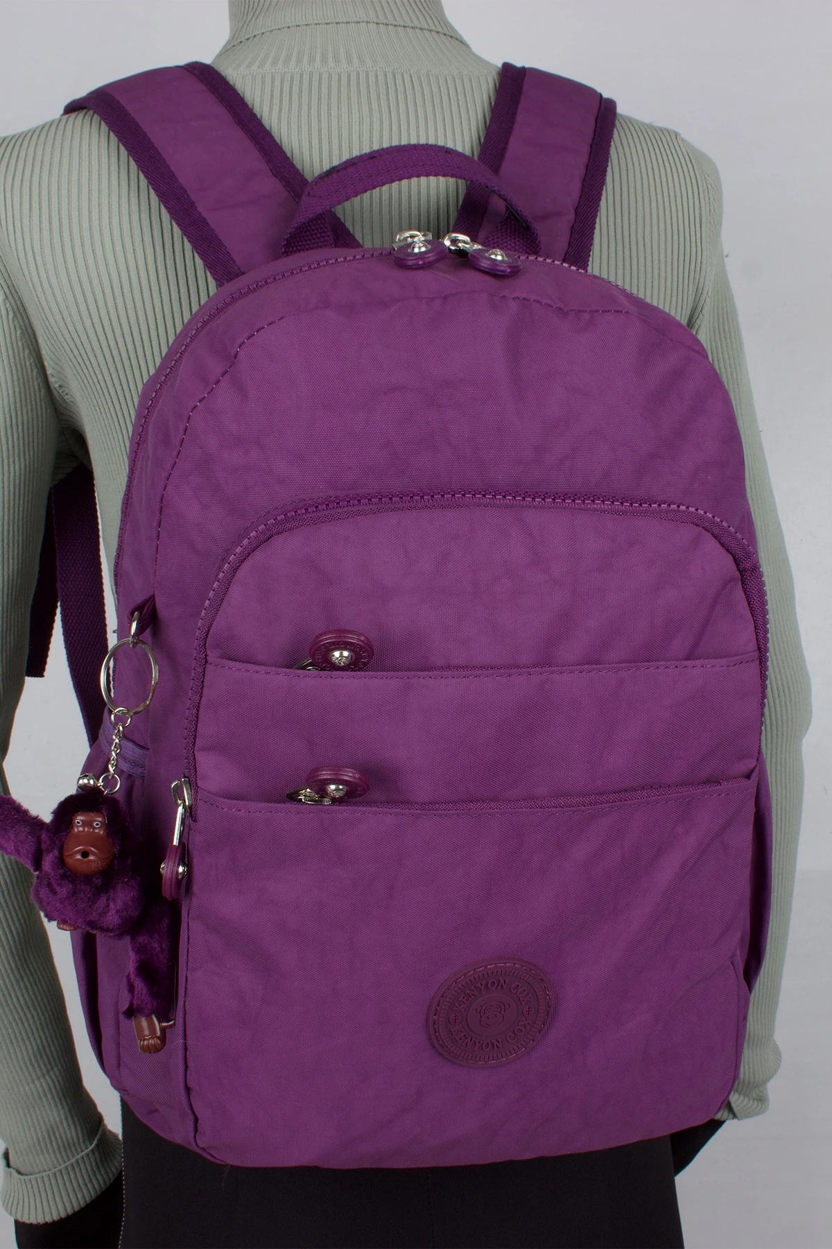 Kenyon 8806 Unisex Klinkır Kumaş Sırt Çantası Mor