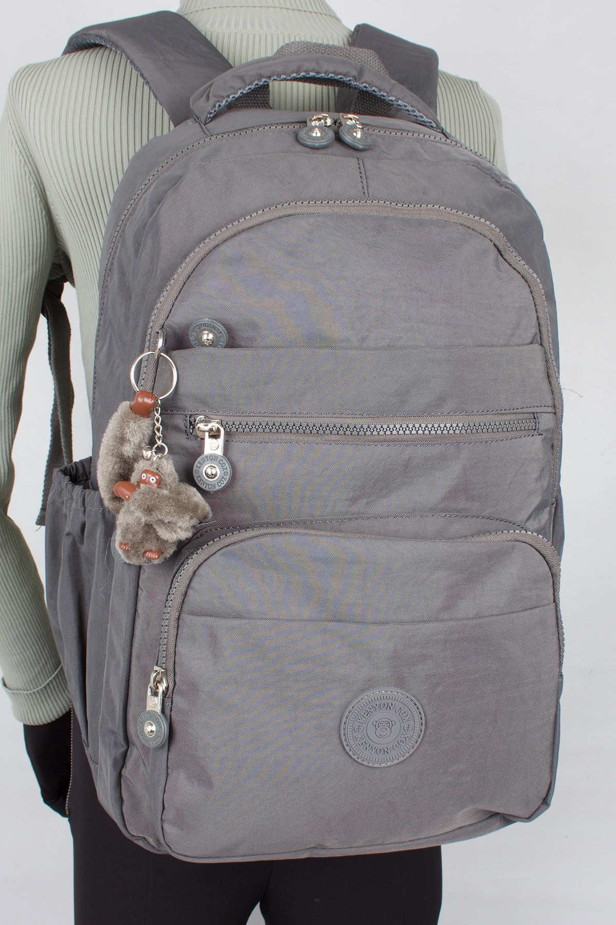 Kenyon 1810 Unisex Klinkır Kumaş Sırt Çantası Gri