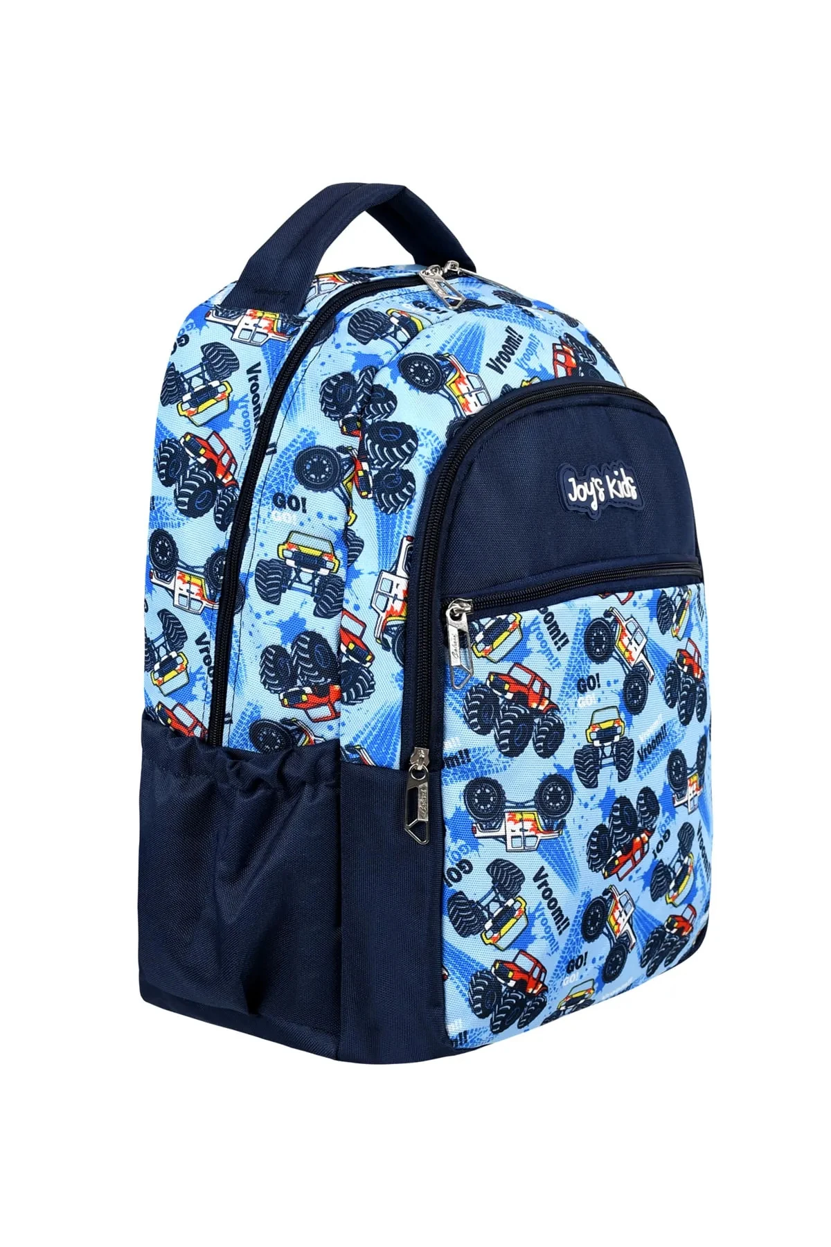 Bagacar Cakard Erkek Mavi Araba Model Kalemlikli Beslenmeli Set Sırt Çantası