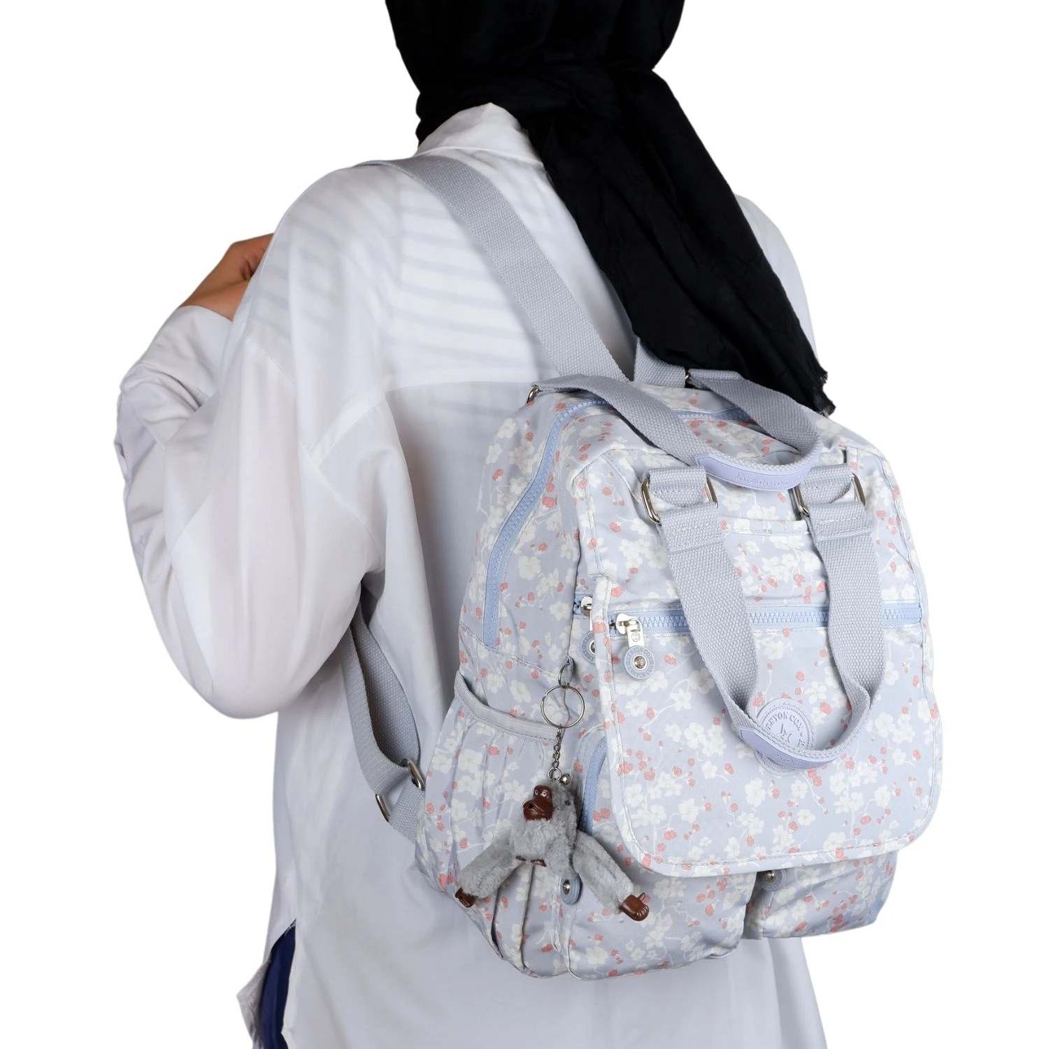 Kenyon Cox 9504 Klinkır Kumaş Hafif Sırt Çantası Çiçekli