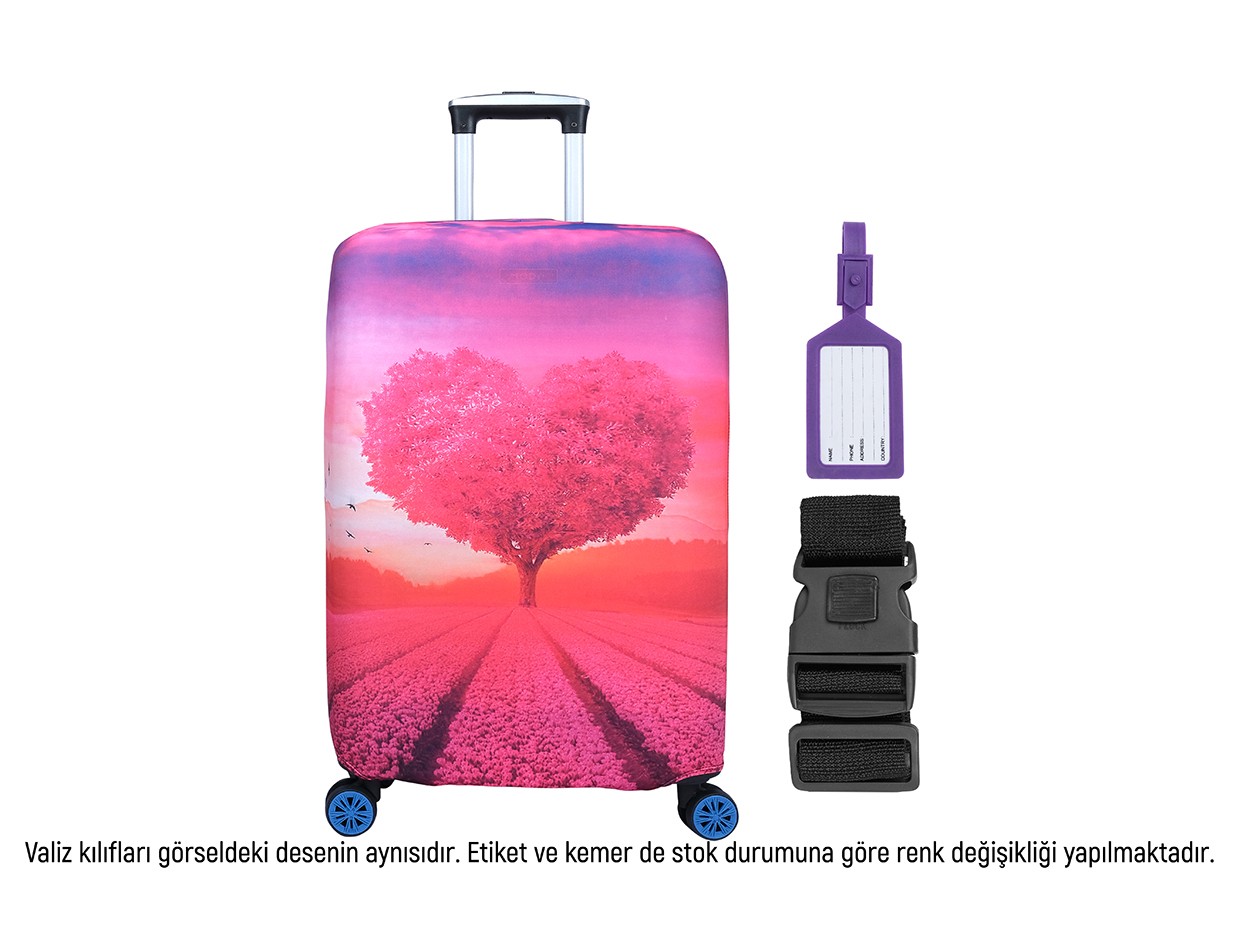 Bagacar Kalp Valiz Kılıfı, Valiz Kemeri, Valiz Etiketi