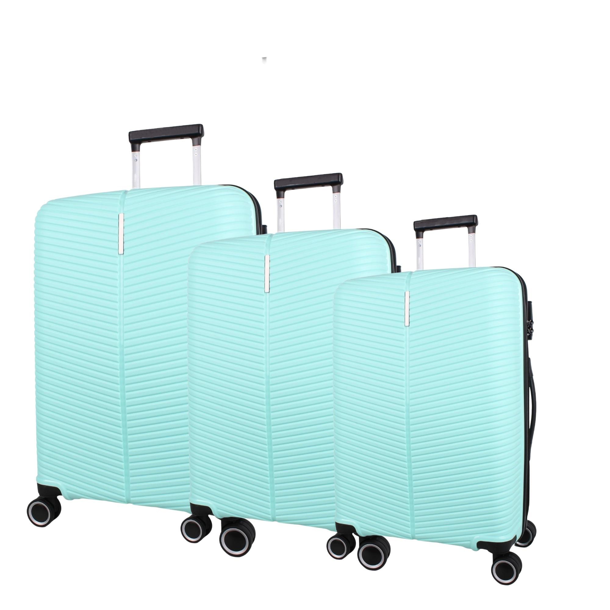 Bagacar Ultra Light Kırılmaz Silikon 3 Lü Valiz Seti Su Yeşili