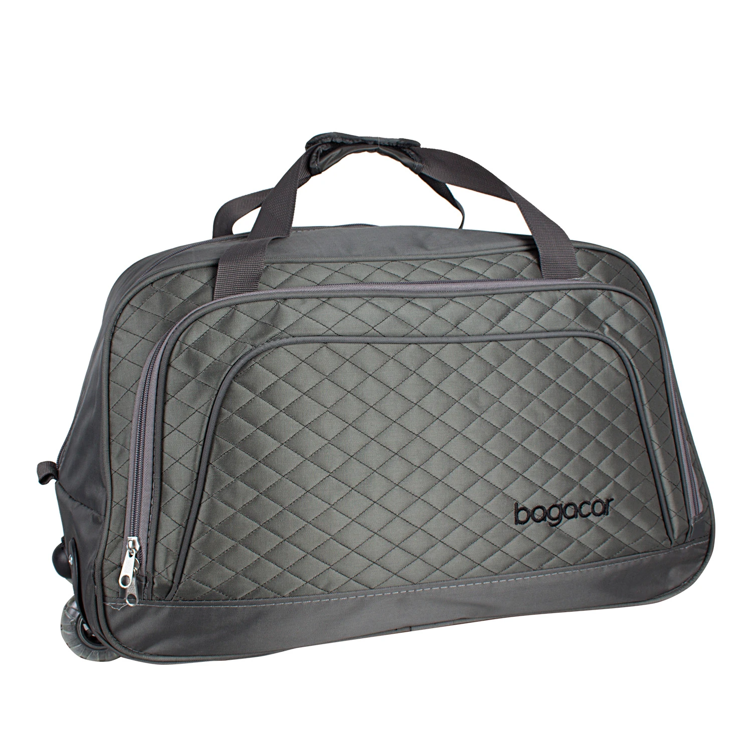 Bagacar Büyük - Kabin İki Tekerlekli Seyahat Çantası Gri