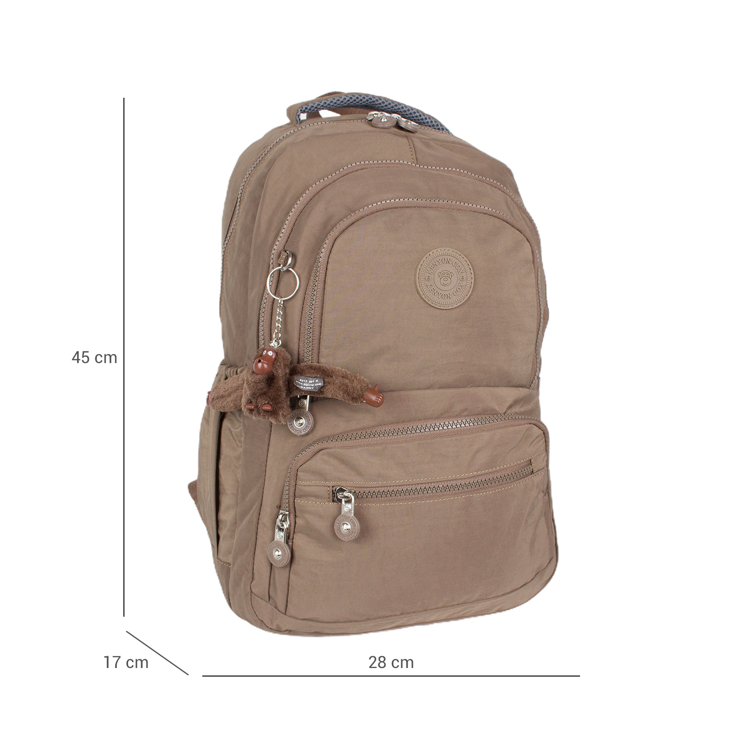 Kenyon 1820 Unisex Klinkır Kumaş Sırt Çantası Kahve