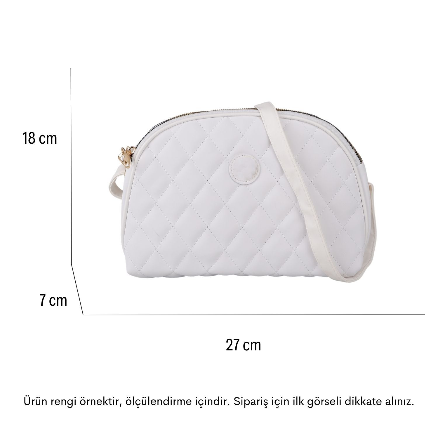 Bagacar Kapitone Şık Bayan Çapraz El ve Omuz Çantası Taba
