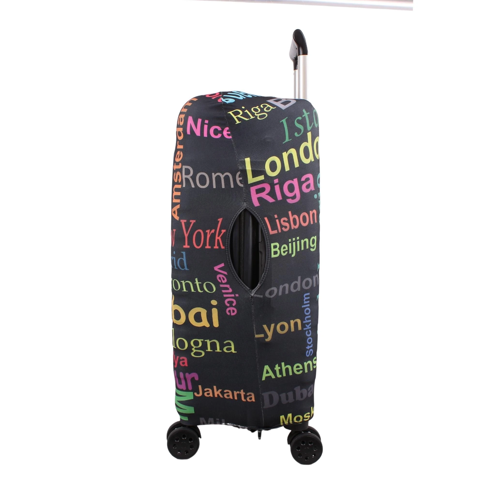 Bagacar Şehirler Orta Boy Valiz için Valiz Kılıfı