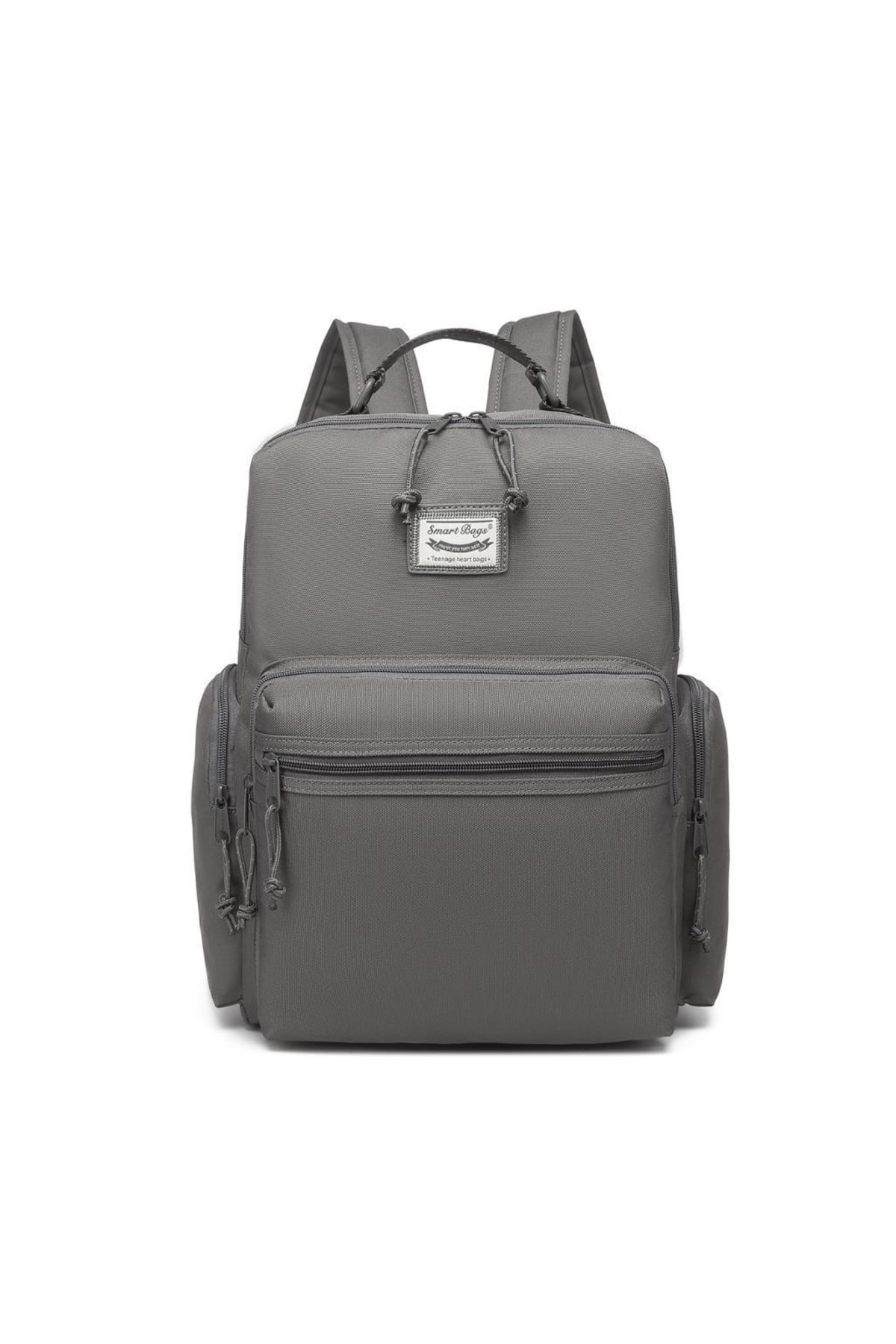 Bagacar Smart Bag 3124 Okul ve Günlük Laptop Bölmeli Sırt Çantası Koyu Gri