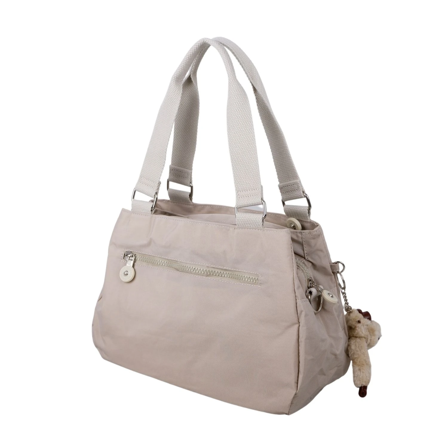 Kenyon C1112  Klinkır Kumaş Bayan Çapraz El Omuz Çantası Bej