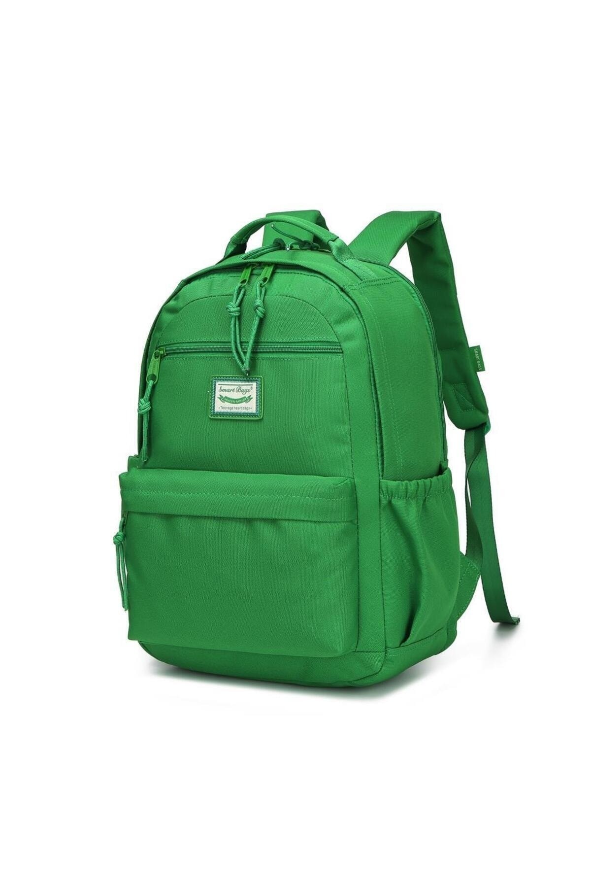 Bagacar Smart Bag 3198 Okul ve Günlük Laptop Bölmeli Sırt Çantası Yeşil