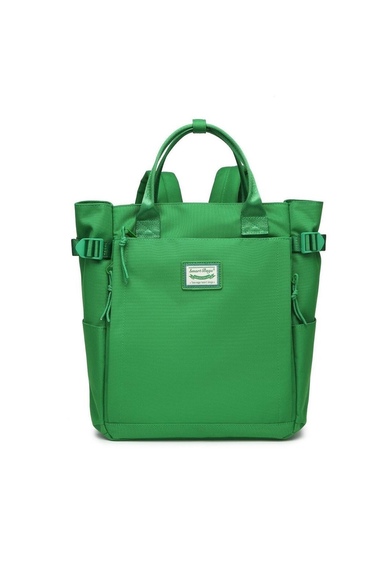 Bagacar Smart Bag 3194 Okul ve Günlük Laptop Bölmeli Sırt Çantası Yeşil