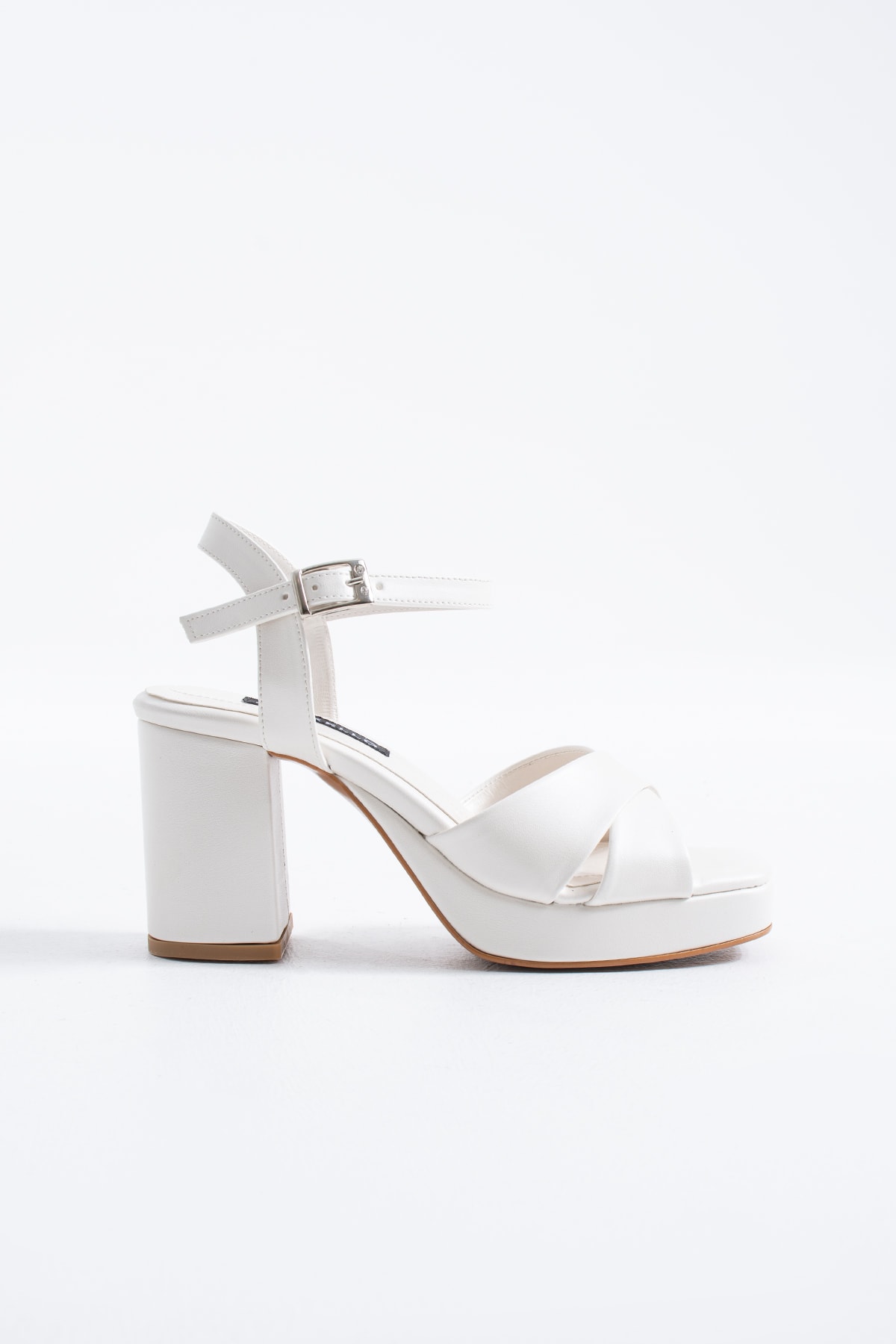 Amour Az Eğimli Kalın Topuklu Gelin Ayakkabısı - Sedef