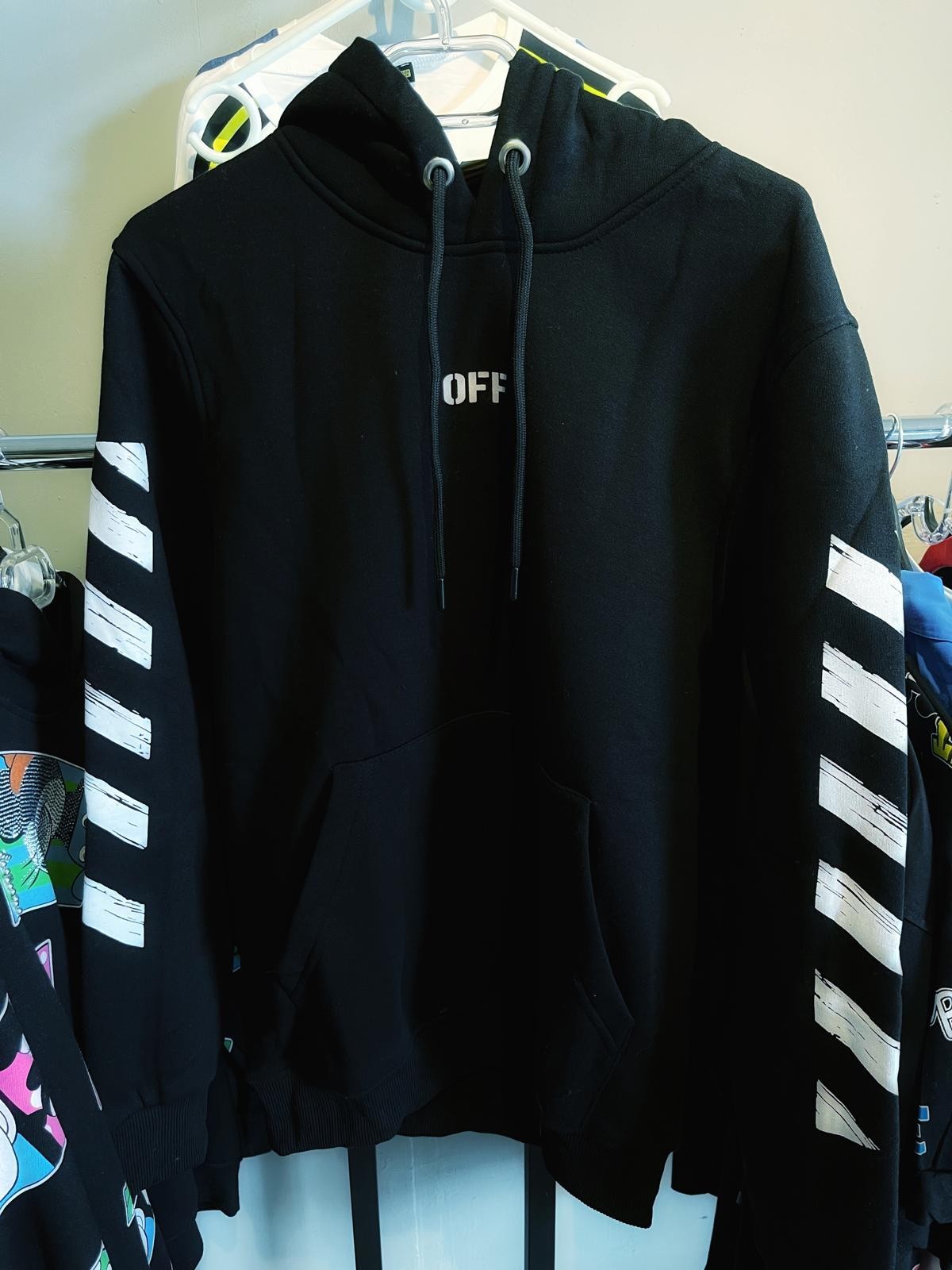 Off-White Siyah Kapşonlu Sweat