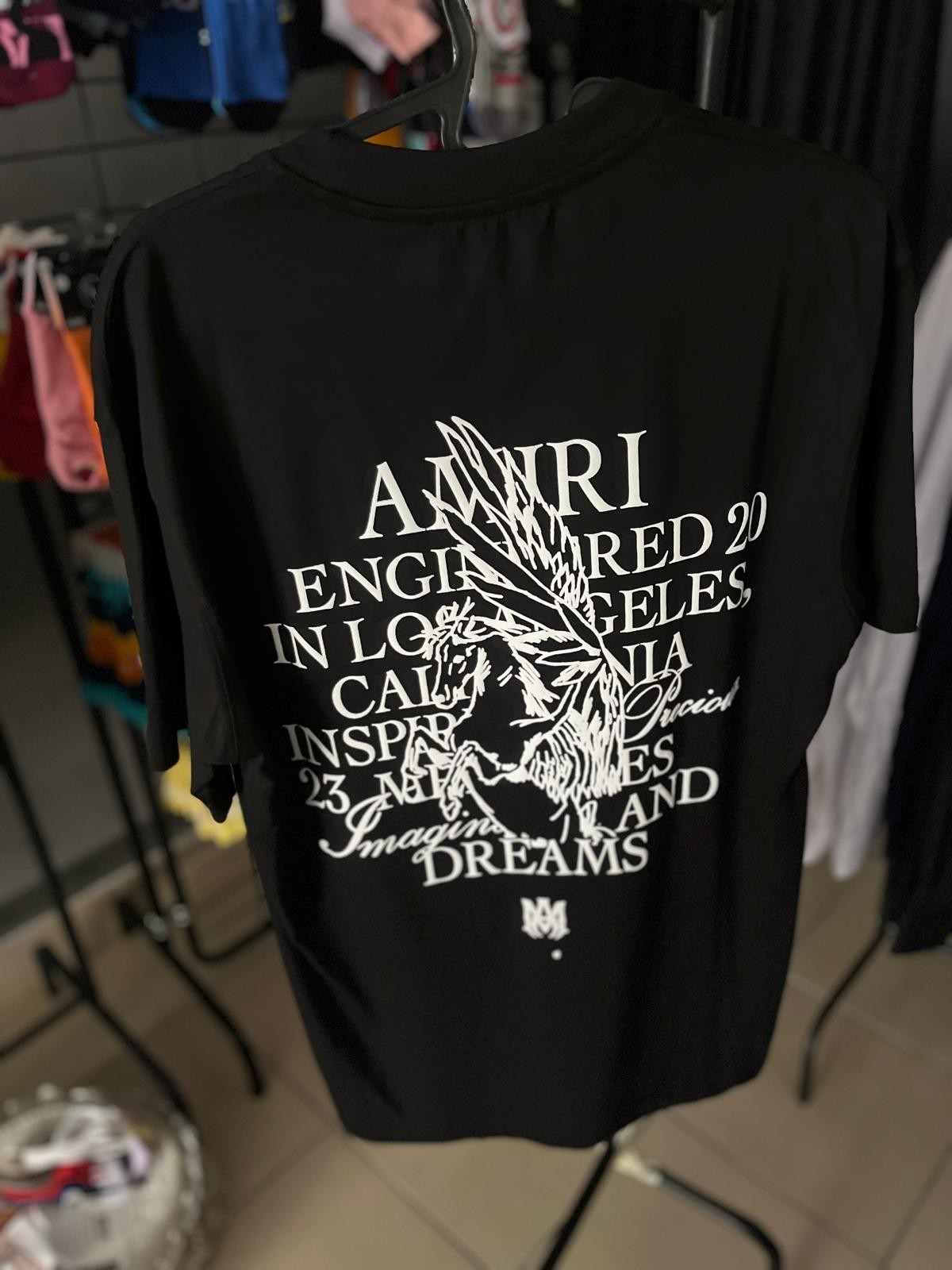 AMIRI Yazılı Siyah Tshirt