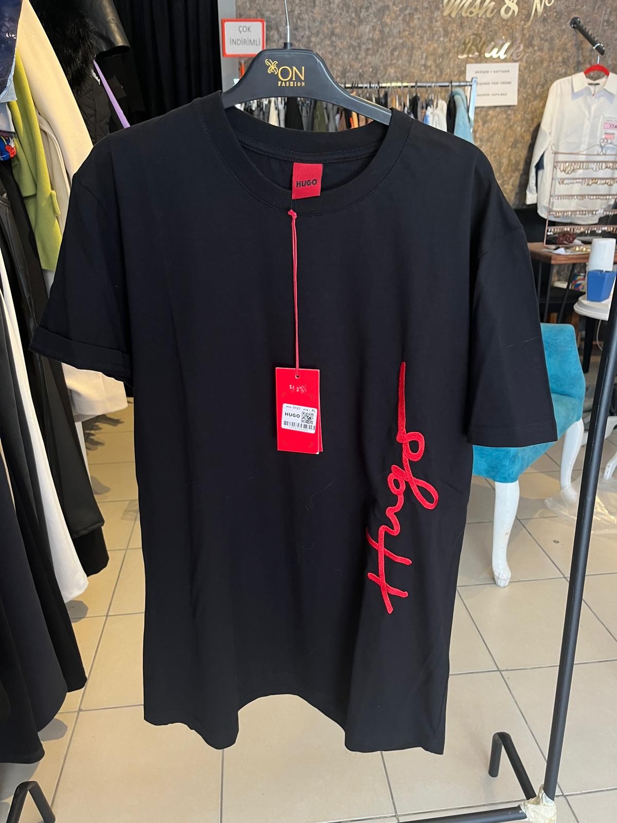 Hugo Siyah Oversize Tshirt 