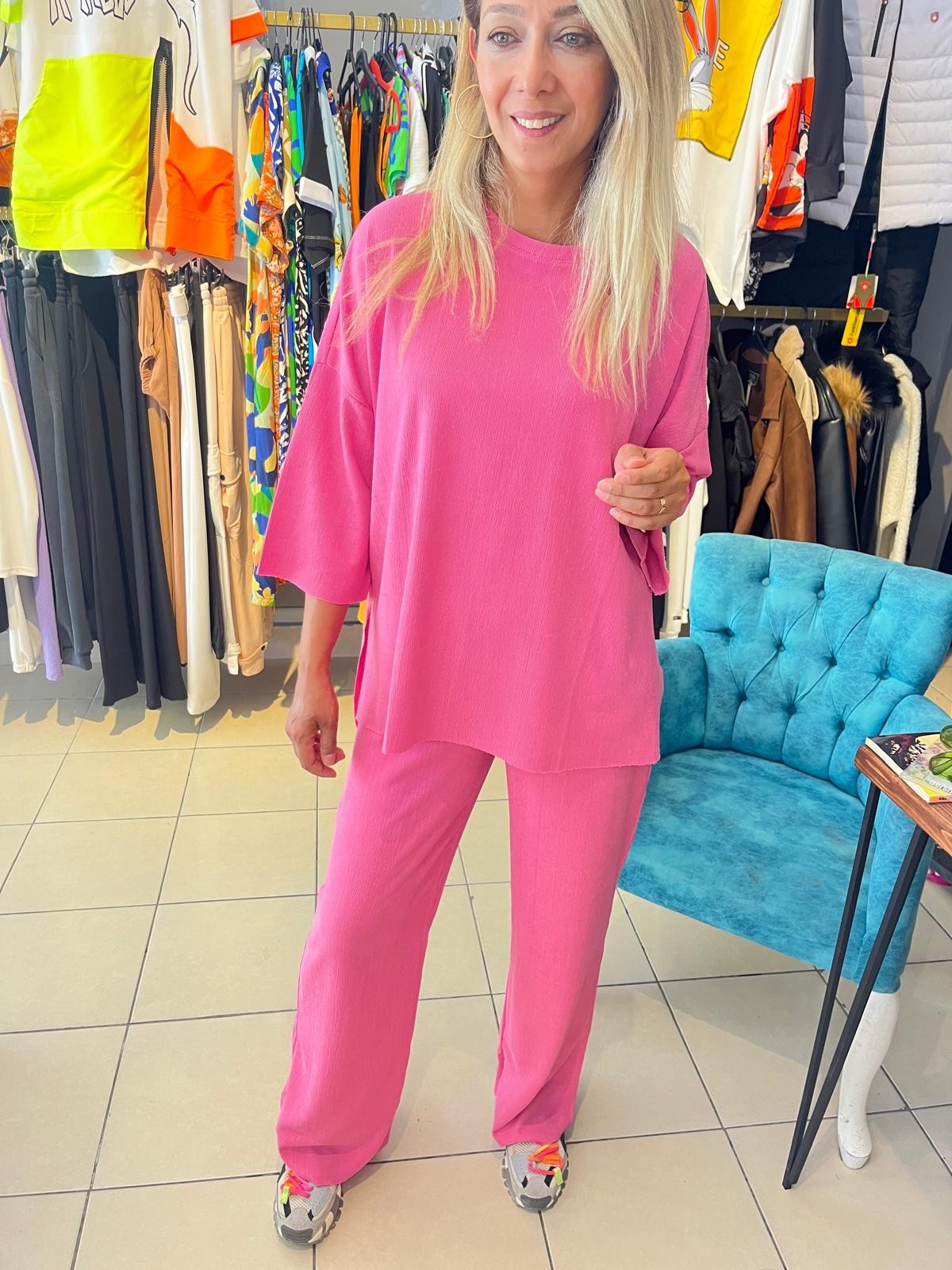 Pembe Oversize Takım 