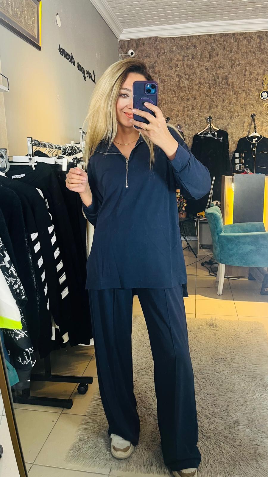 Lacivert Modal Eşofman Takım