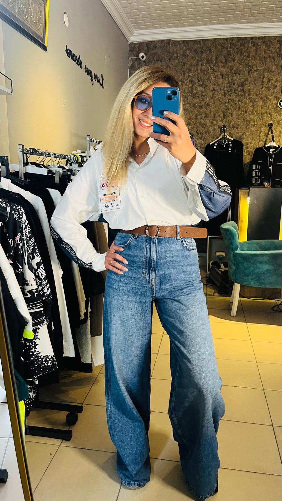 Mavi Bol Paça Marka Jean