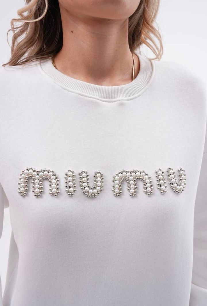 MIU MIU Sweat Beyaz