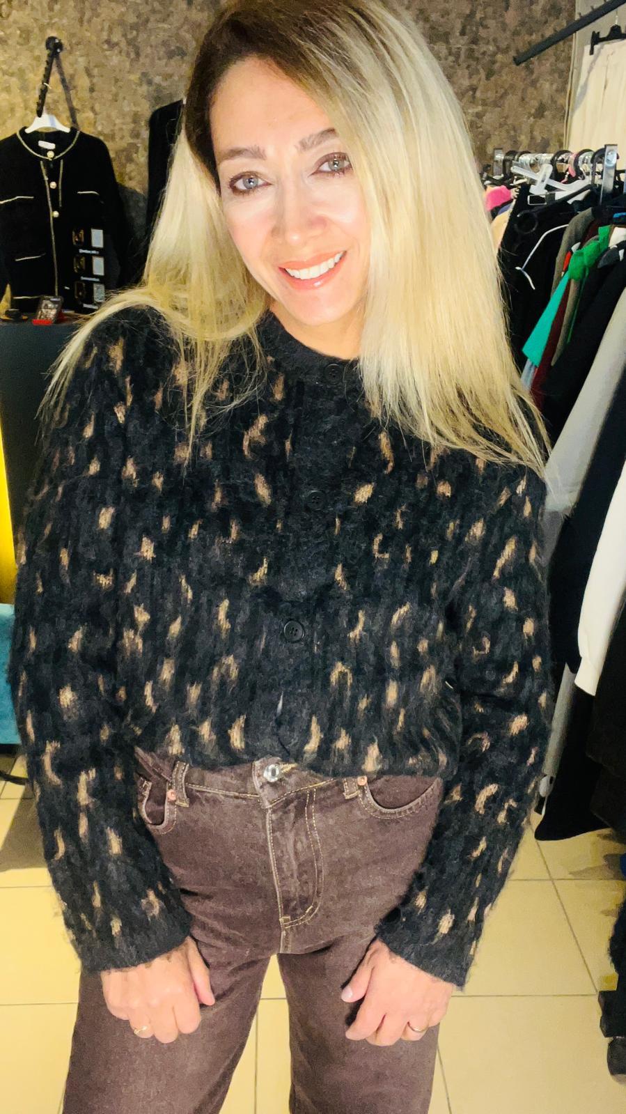 Leopar Yumoş Hırka