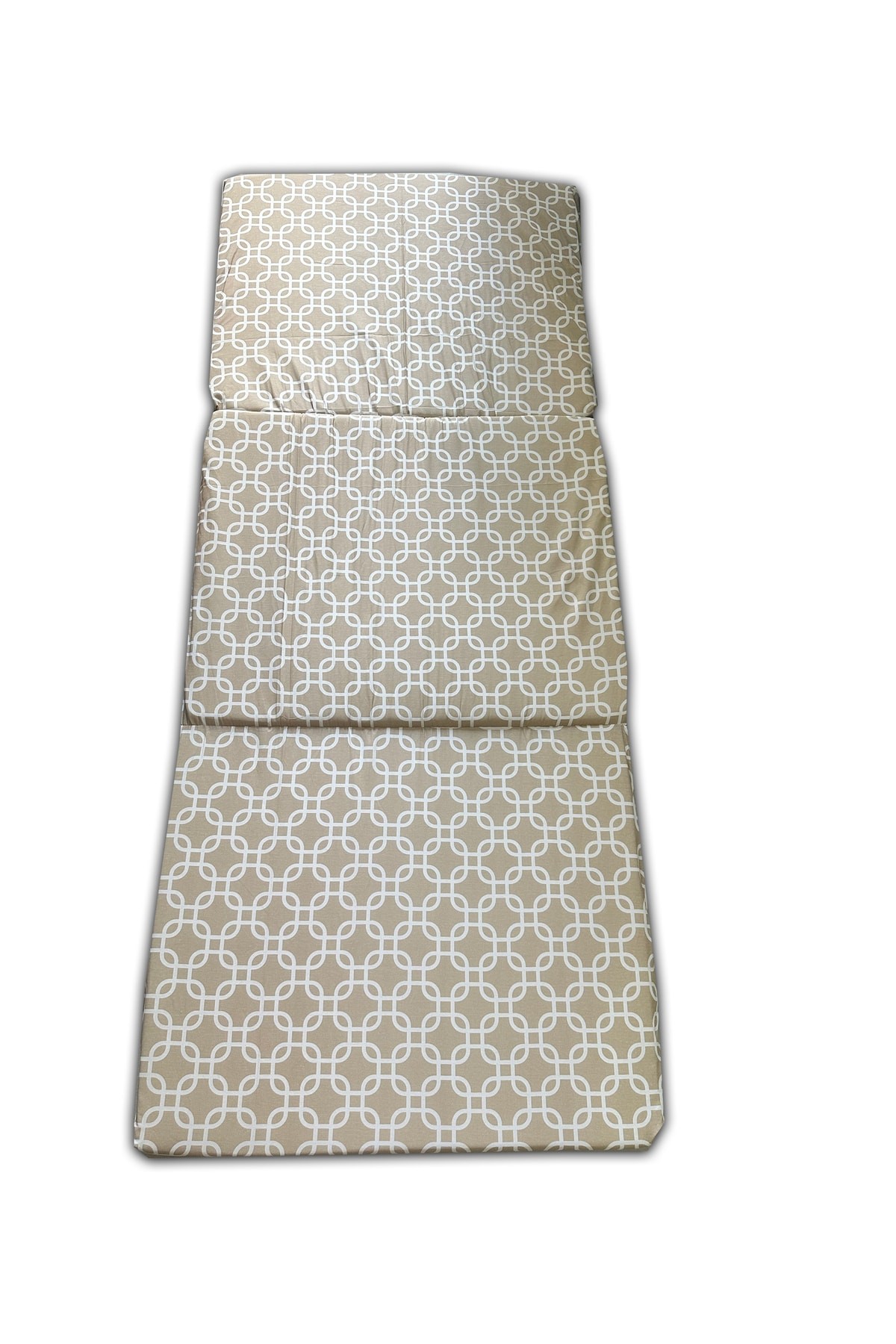 Katlanır Süngerli Minder(70x180x6cm)KREM ZİNCİR Minder Fermuarlı Vip Home Concept