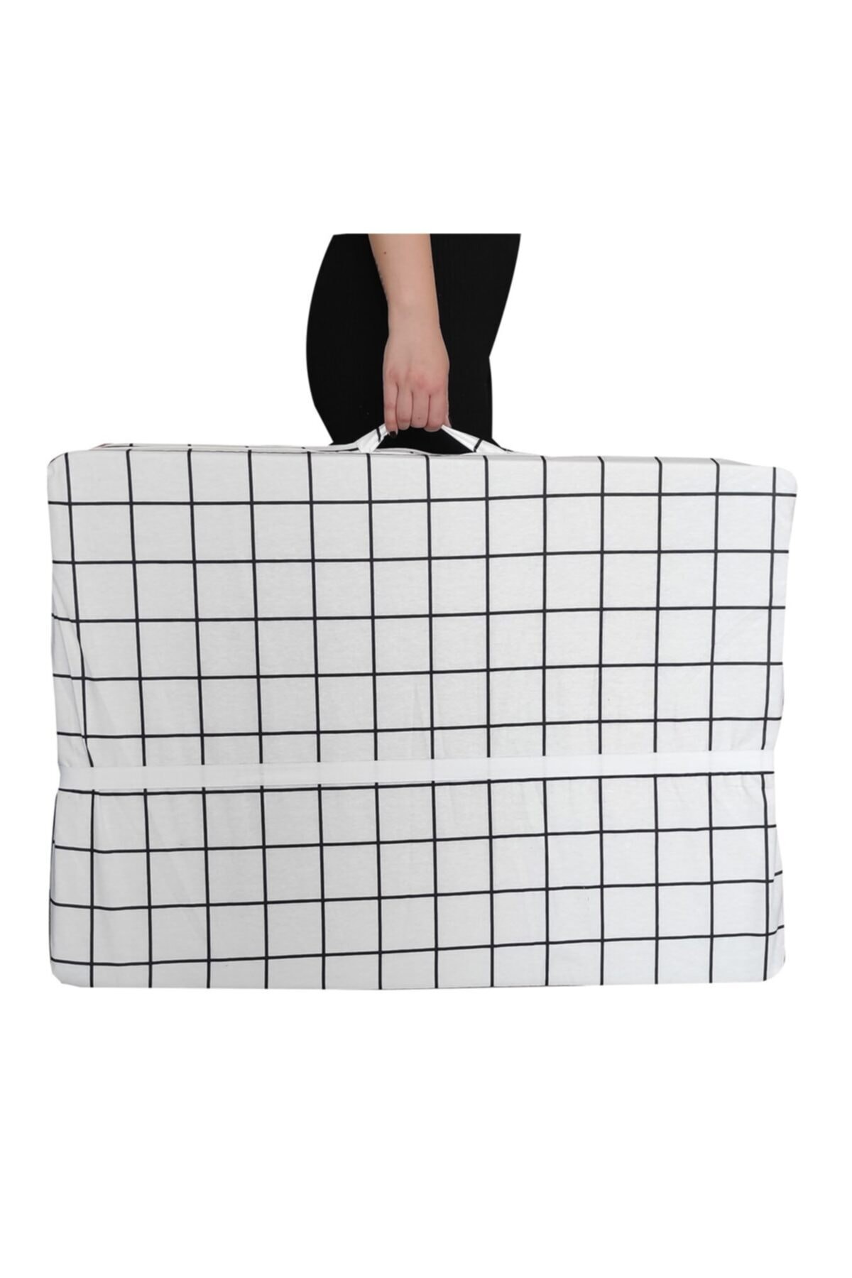 Katlanır Yer Yatağı Sünger Yatak Beyaz Pano 80x180 Cm-6 Cm Tek Kişilik Vip Home Concept