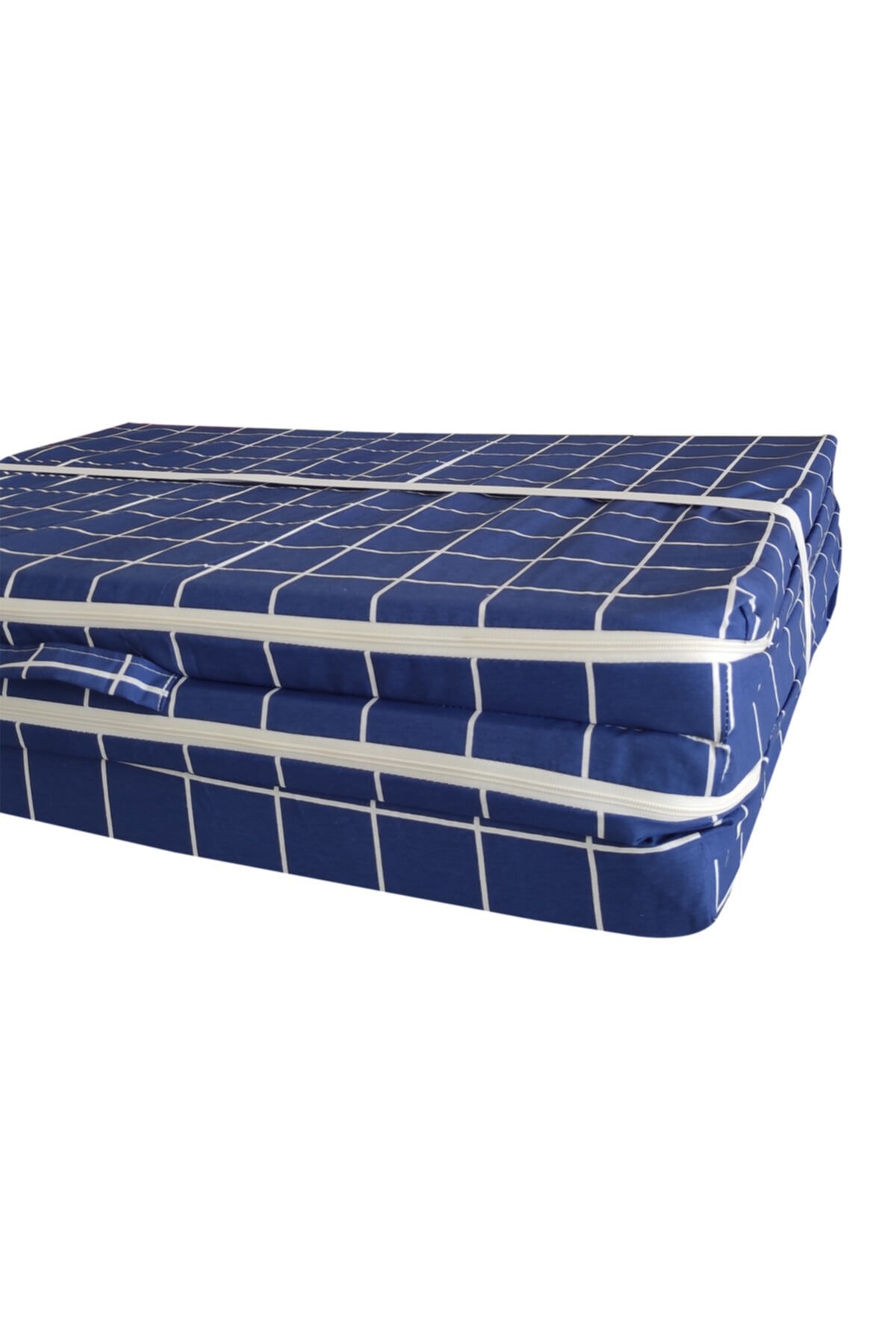Katlanır Yer Yatağı Sünger Yatak Mavi Pano 80x180 Cm-6 Cm Tek Kişilik Vip Home Concept
