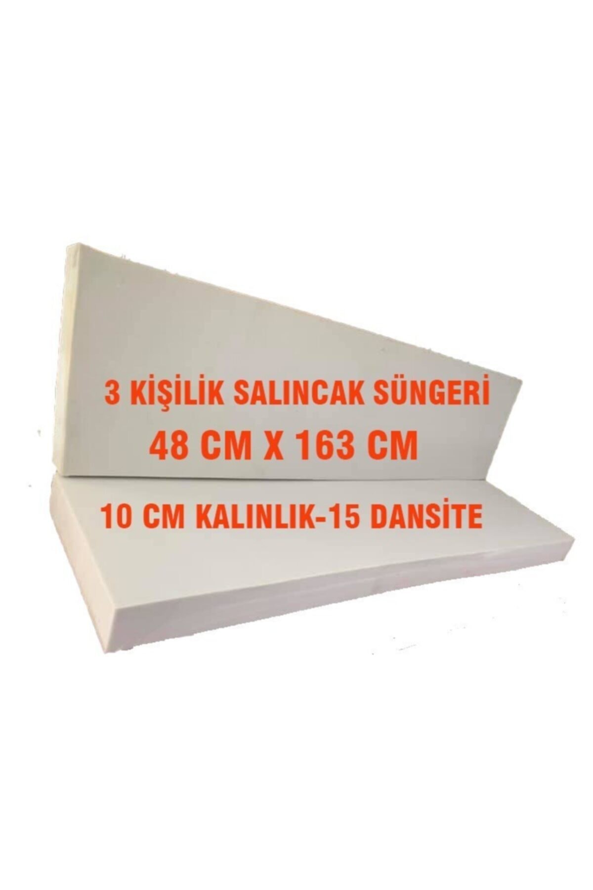 Salıncak Süngeri 3 Kişilik 48x163 Cm-10 Cm Kalınlık 15 Dansite-2 Adet-1 Takımlık Vip Home Concept